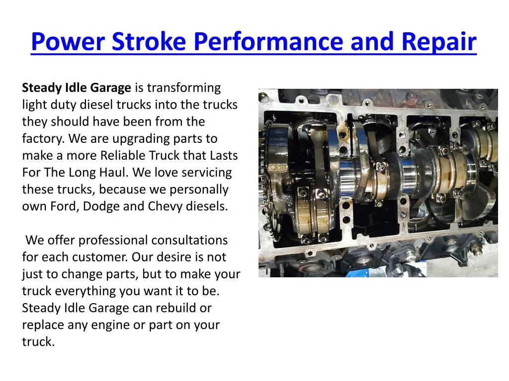 power stroke performance and repair