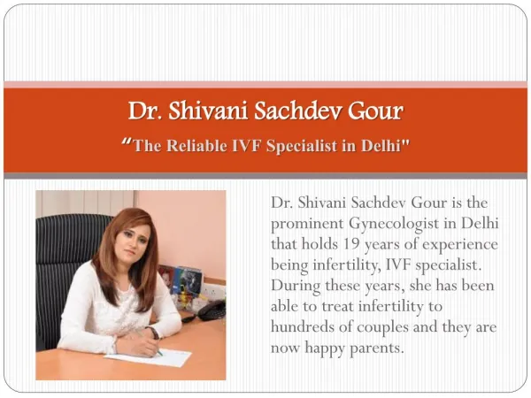 Dr Shivani Sachdev Gour - drshivanisachdevgour.in