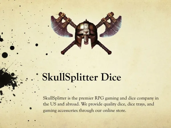SkullSplitter Metal Dice Sets PDF