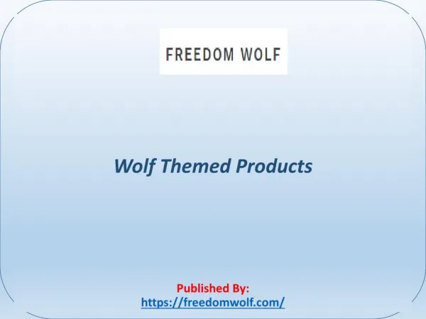 Wolf Themed Products