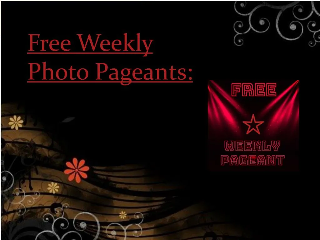 free weekly photo pageants