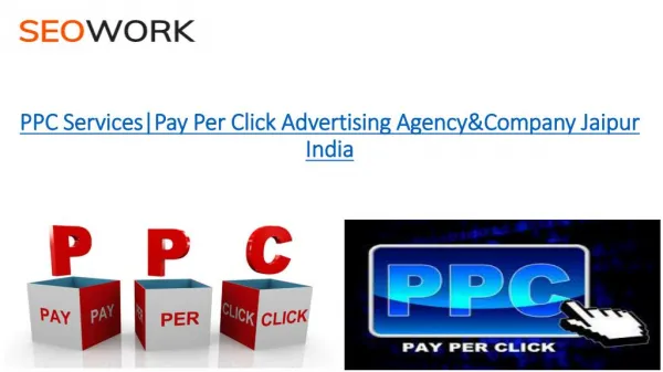 PPC Services|Pay Per Click Advertising Agency&Company Jaipur India