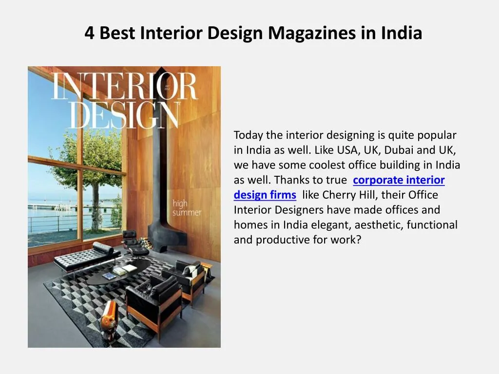 4 best interior design magazines in india