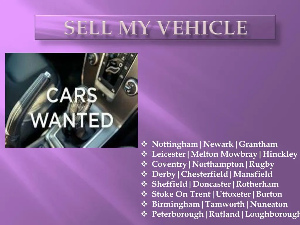 sell my vehicle
