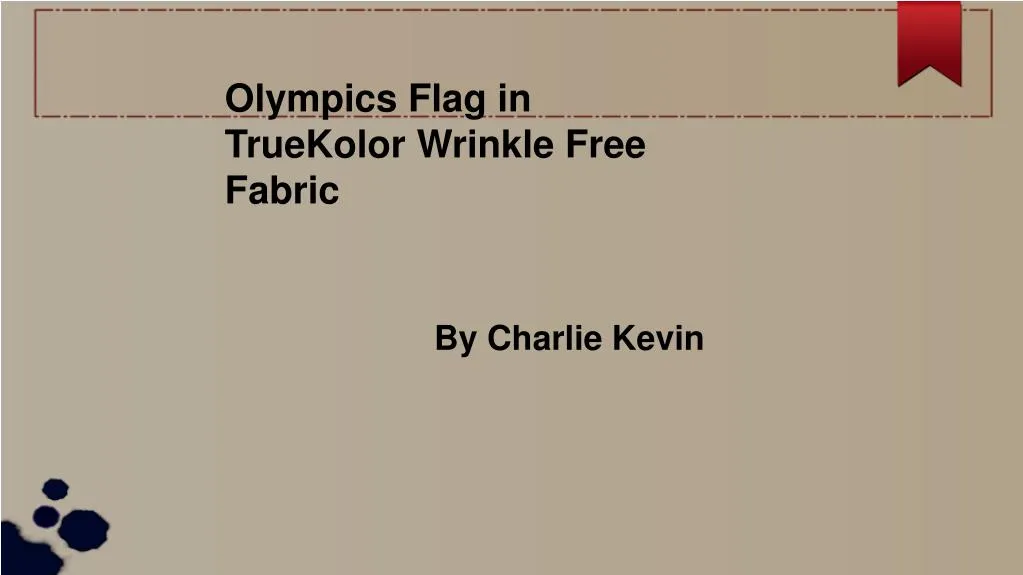 olympics flag in truekolor wrinkle free fabric