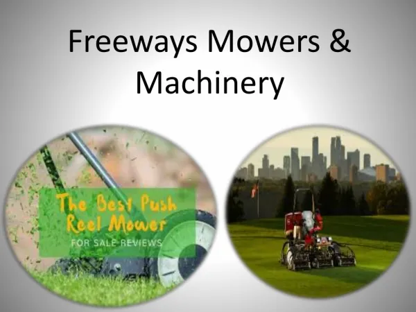 Well serving Lawn Mowers at freeways mowers