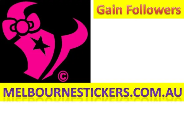 Melbournestickers Metallic stickers Gain Followers