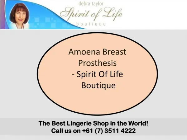 Amoena Breast Prosthesis - Spirit Of Life Boutique