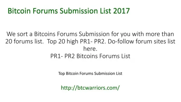 Bitcoin Investment Forum Canada