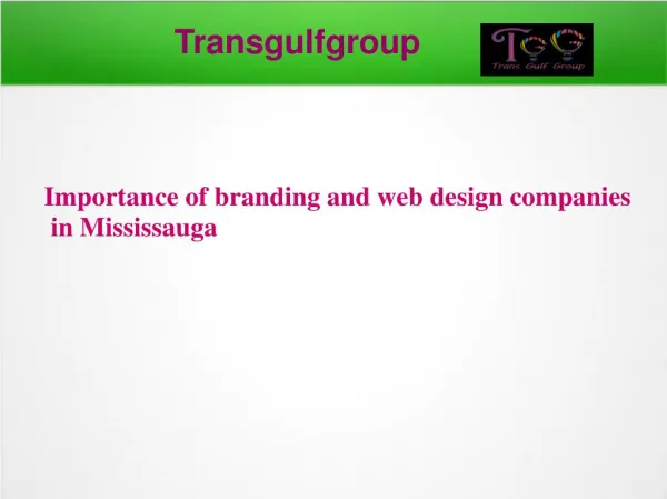 Importance of branding and web design companies in Mississauga