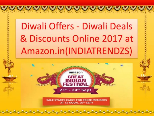 Diwali Online Shopping Sale - Great India Festival Sep 21-24‎