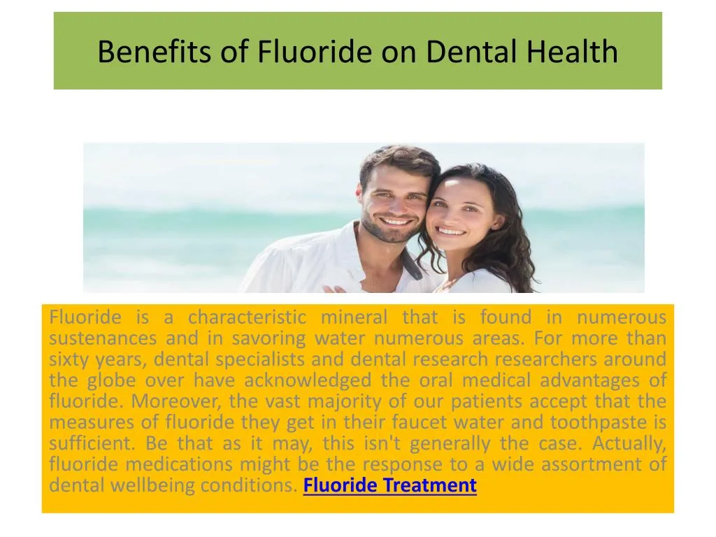 benefits of fluoride on dental health