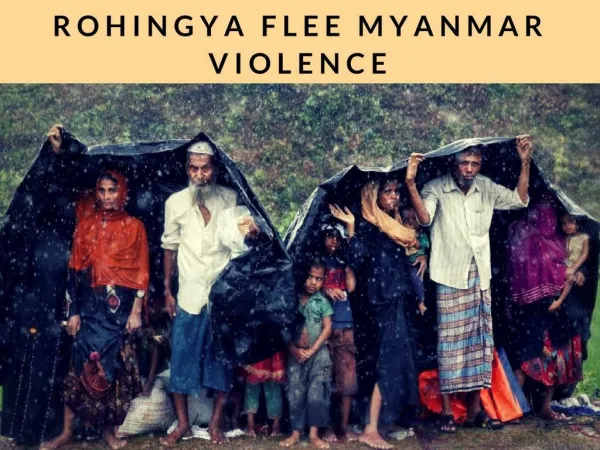 Thousands of Rohingya flee Myanmar violence