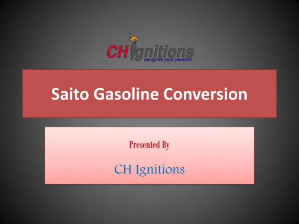 Saito Gasoline Conversion
