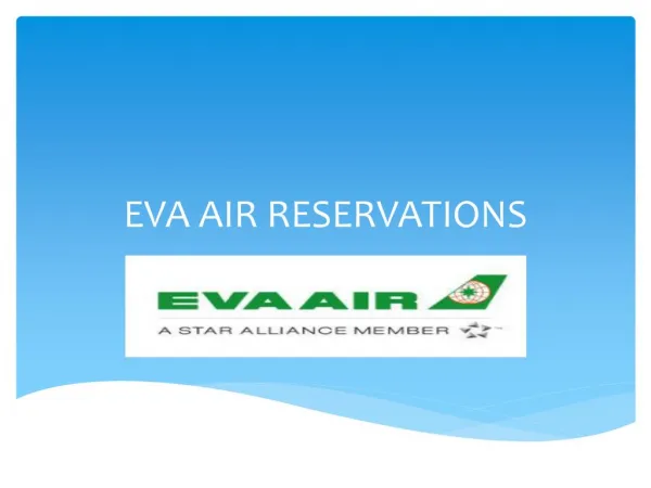 Eva Airlines Customer Care Service | Reservations
