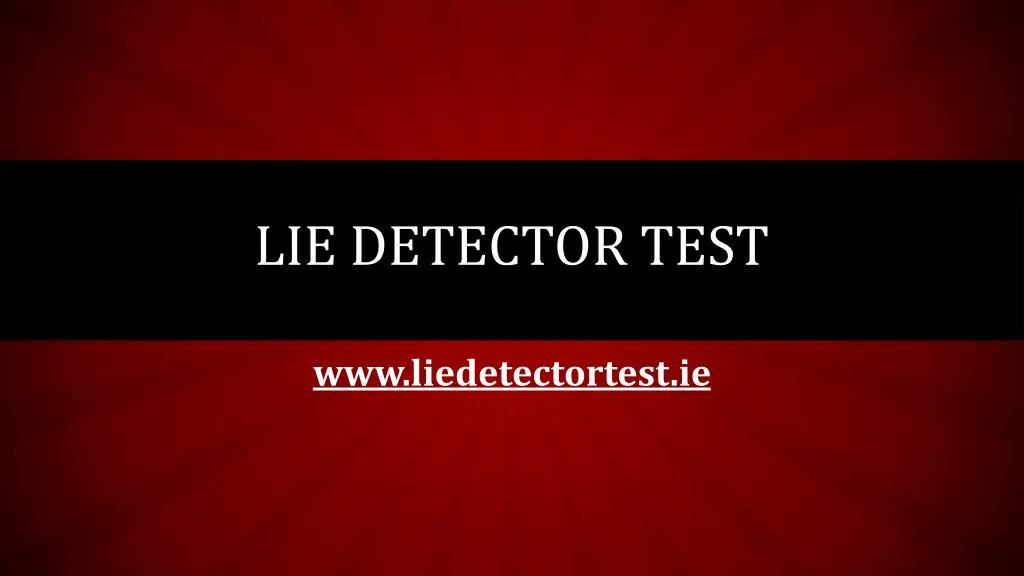 lie detector test