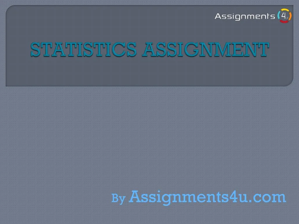 statistics assignment