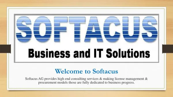 Softacus AG - Software Consulting & Outsourcing - IBM Business Partner