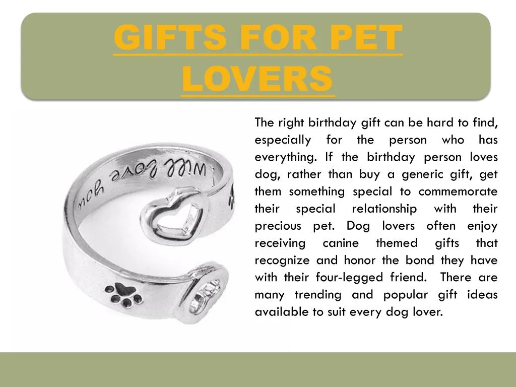 gifts for pet lovers
