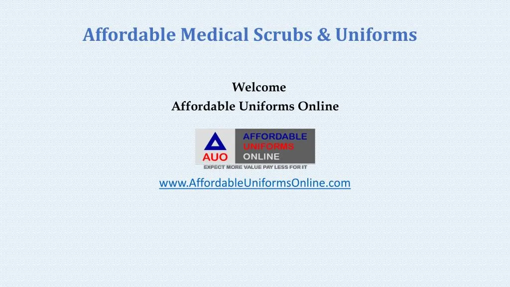 affordable medical scrubs uniforms