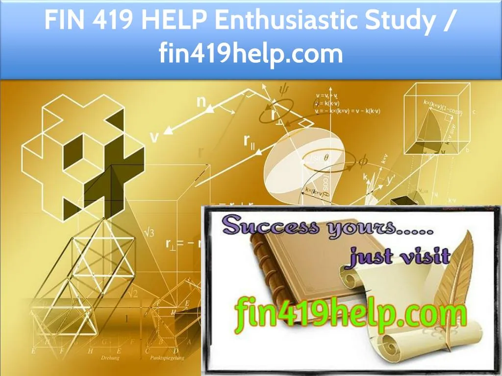 fin 419 help enthusiastic study fin419help com