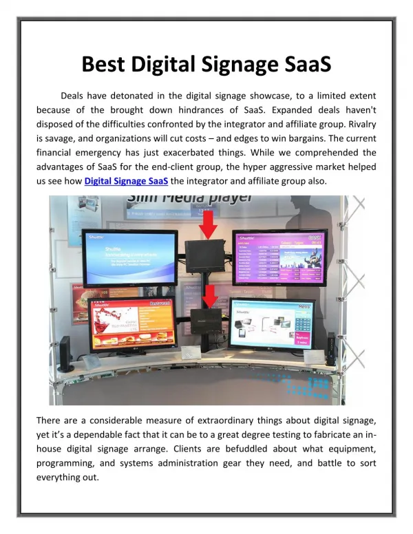 Best Digital Signage SaaS_Dynasign