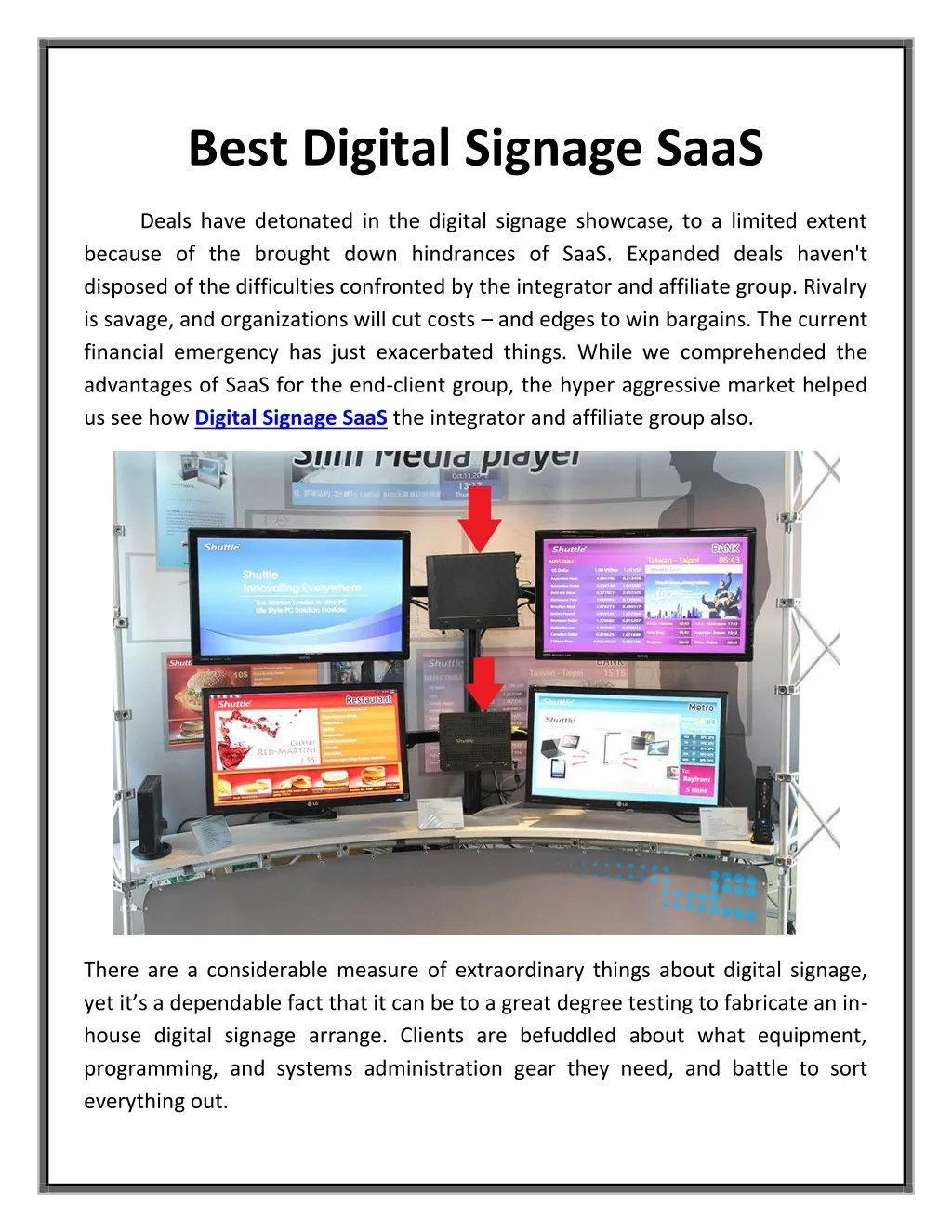 best digital signage saas