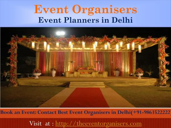Event Planners in Delhi