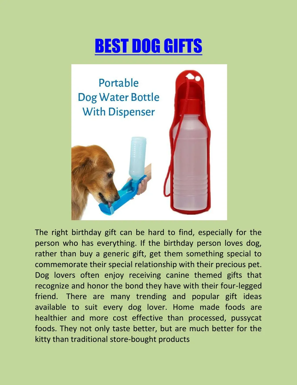 best dog gifts