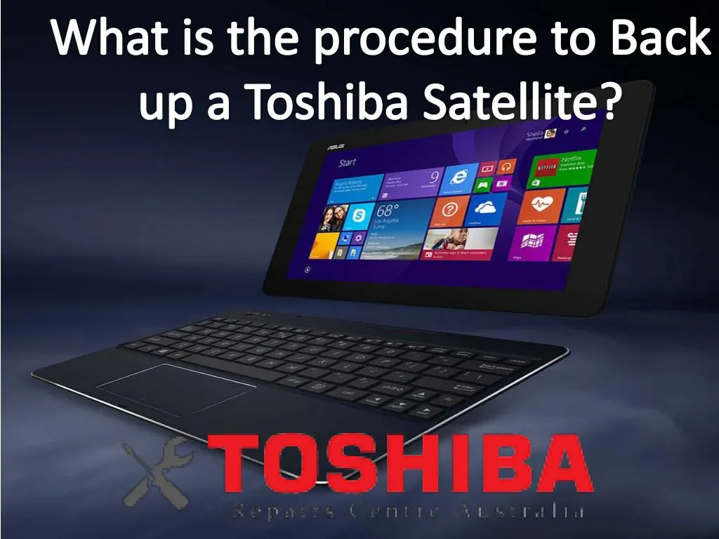 what is the procedure to back up a toshiba