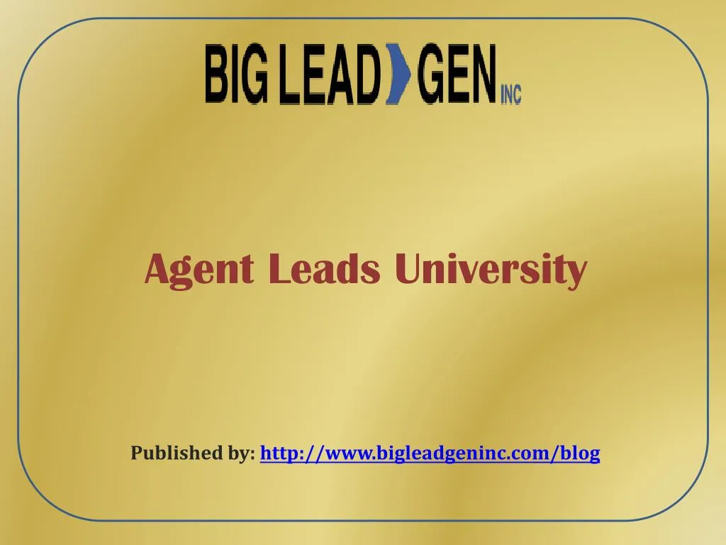 agent leads university