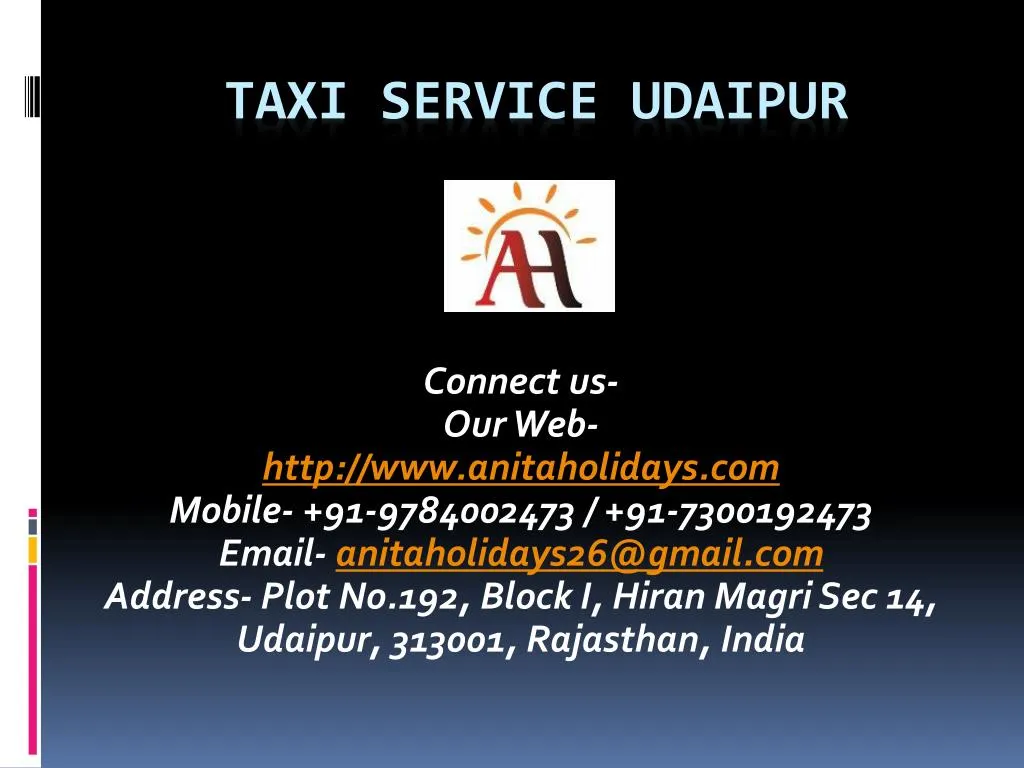 taxi service udaipur