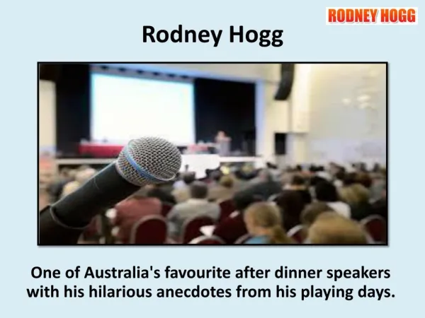 Motivational Speakers Melbourne - Rodney Hogg
