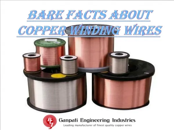 Bare Facts About Copper Winding Wires