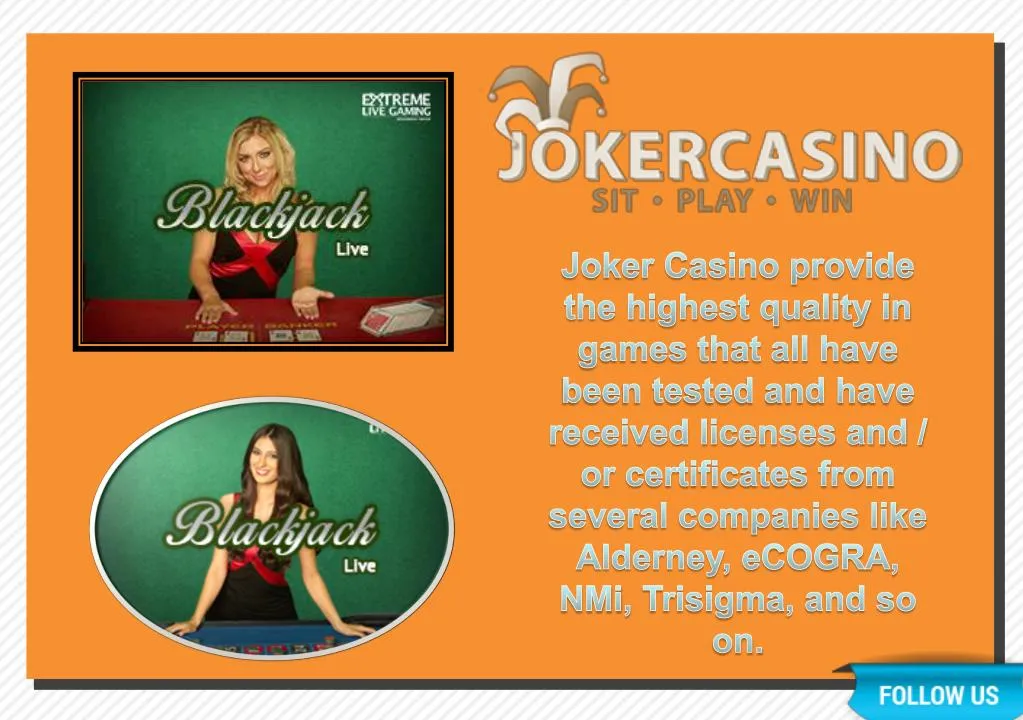 joker casino provide the highest quality in games