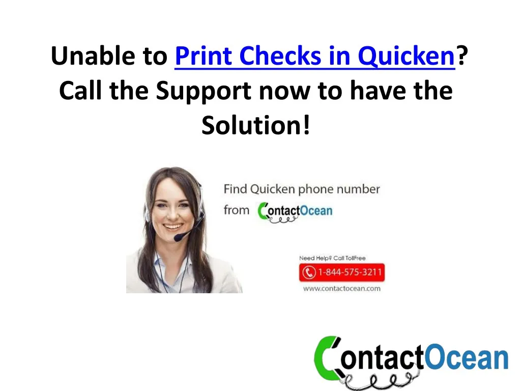 unable to print checks in quicken call