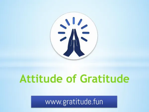 The power of gratitude Gratitude.fun