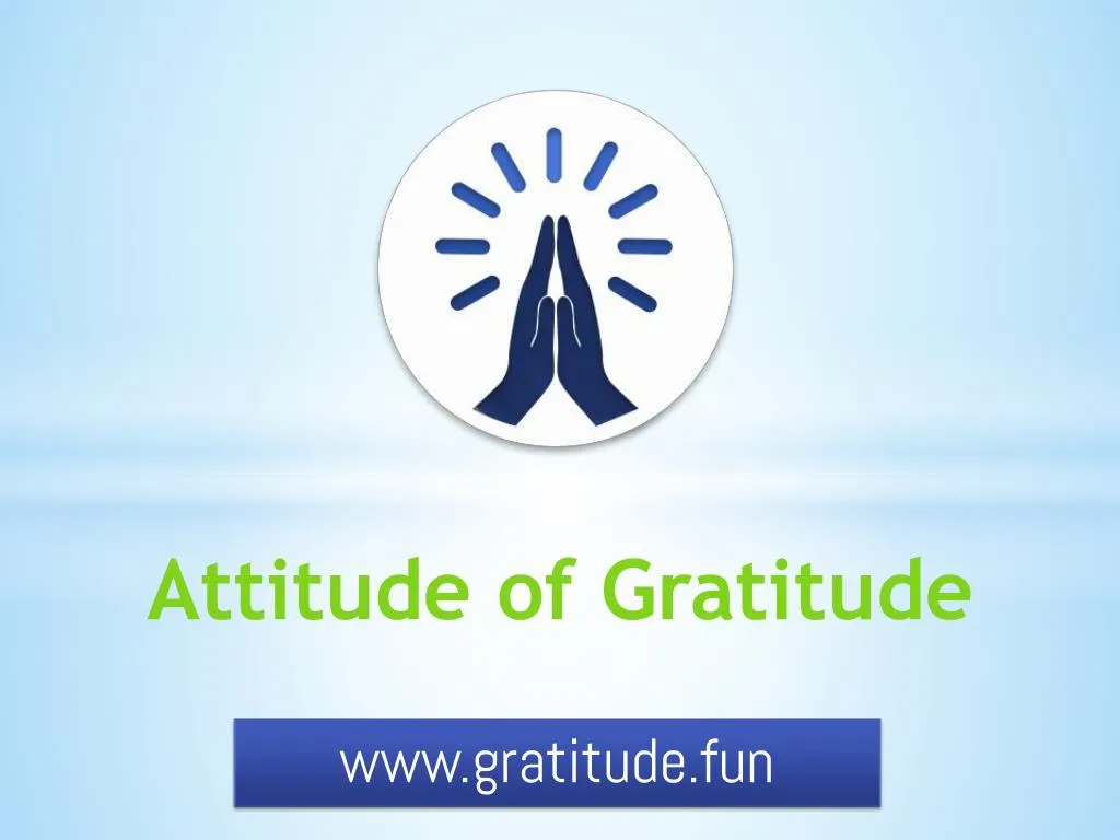 attitude of gratitude