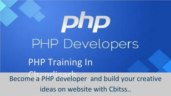 PHP training in chandigarh