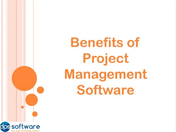 Benefits of Project Management Software