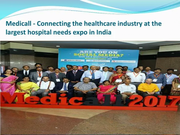Medicall B2B Exhibition in 2017