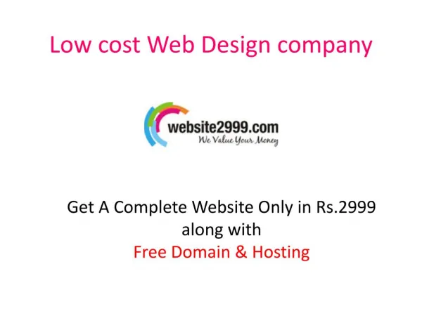 low cost web design company in indore