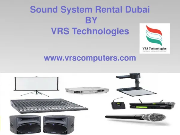 sound system rental Dubai