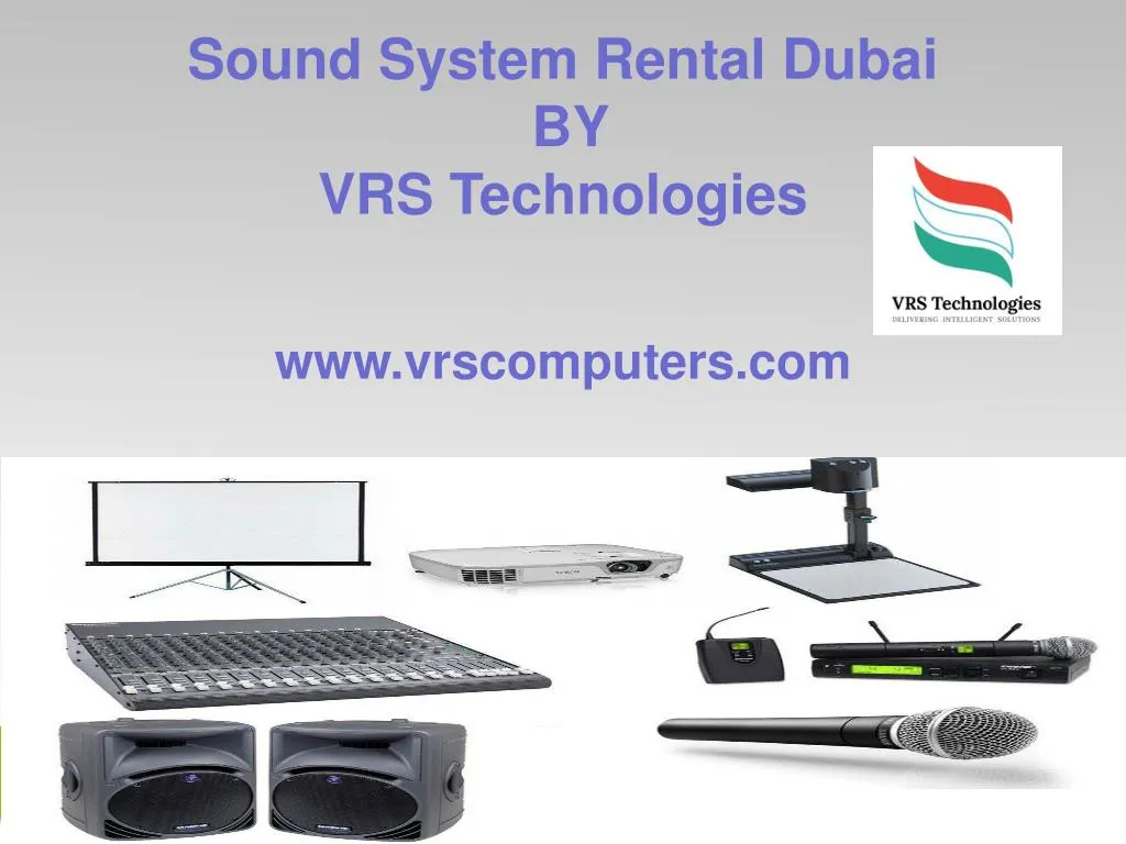sound system rental dubai by vrs technologies