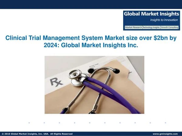 Clinical Trial Management System Market size over $2bn by 2024