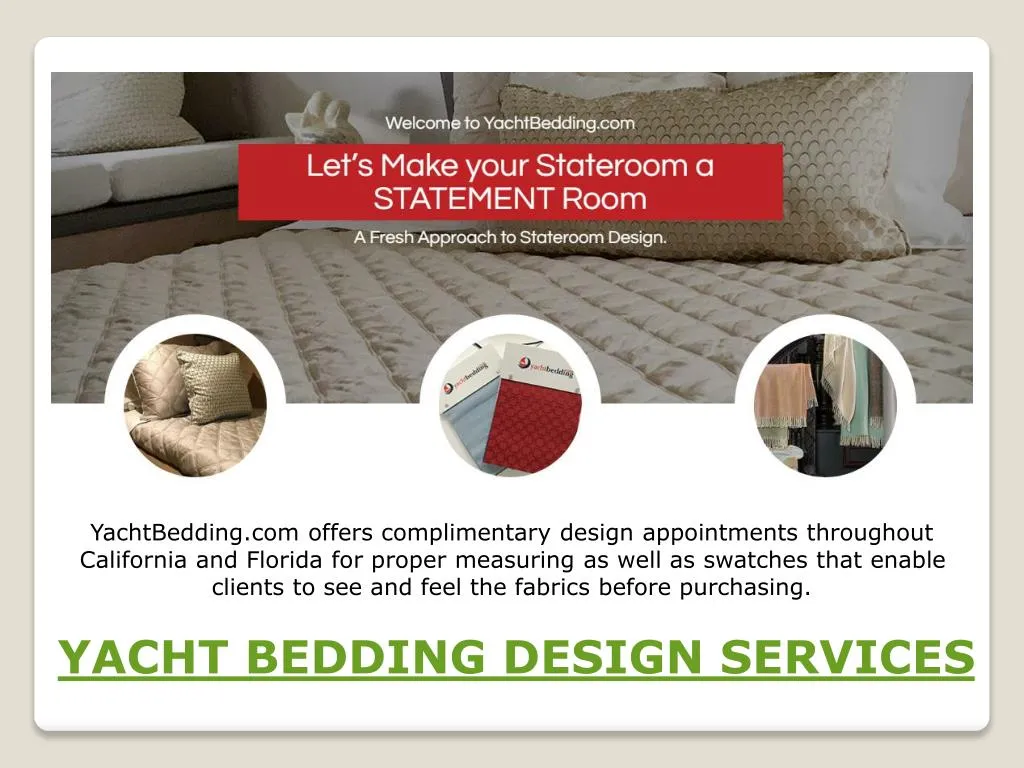yachtbedding com offers complimentary design