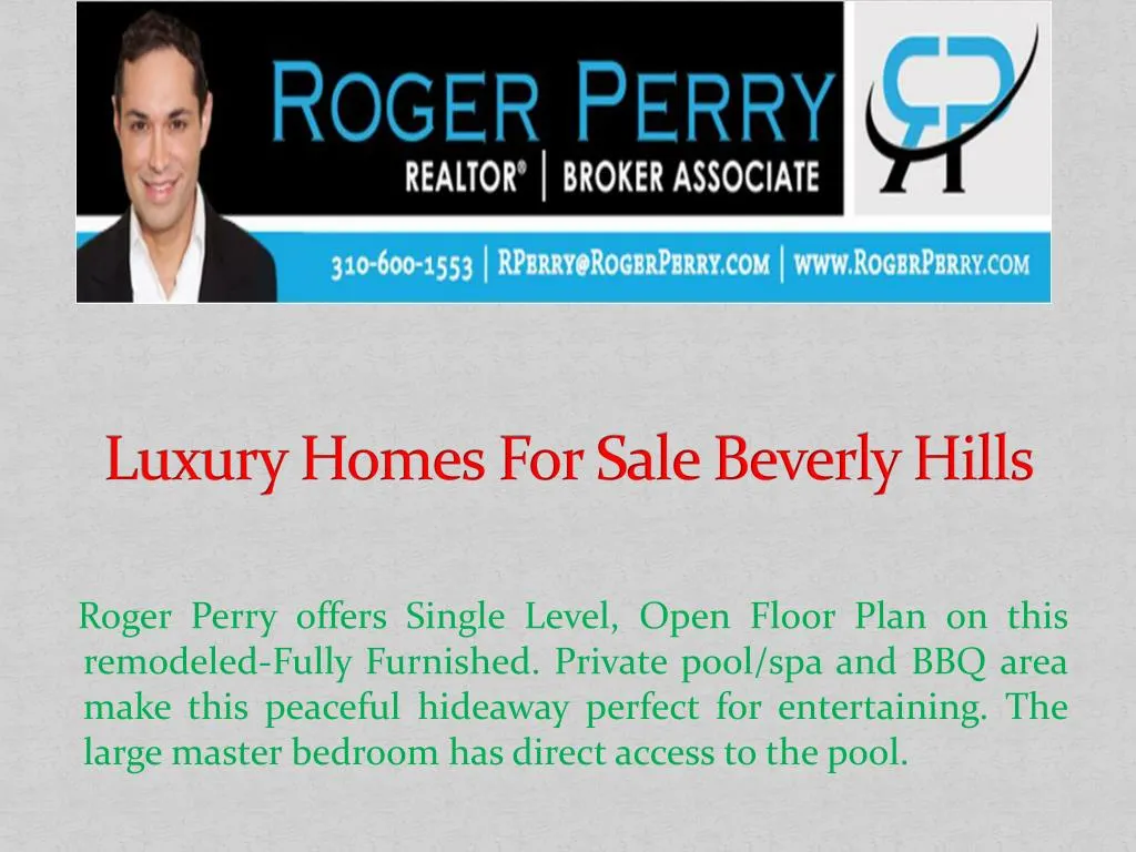 luxury homes for sale beverly hills