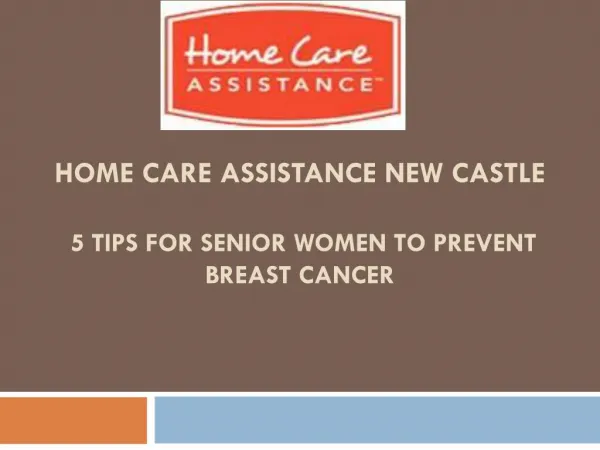 5 Tips for Senior Women to Prevent Breast Cancer