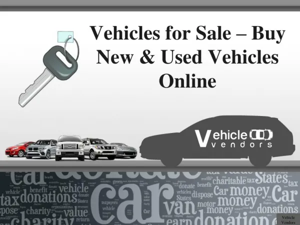 Vehicles for Sale – Buy New & Used Vehicles Online