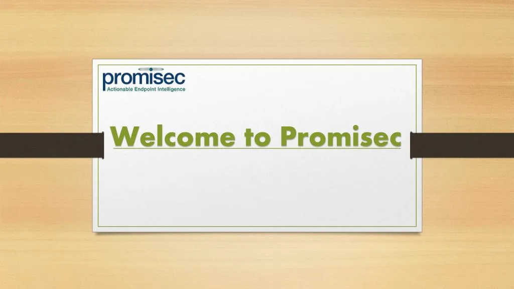 welcome to promisec